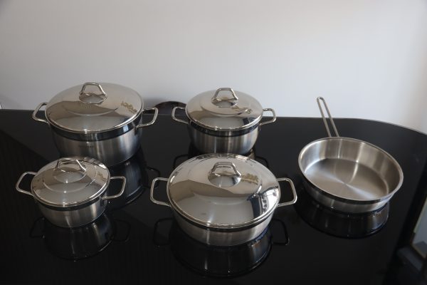 Service Inox 9 piéces avec couvecle – Image 2