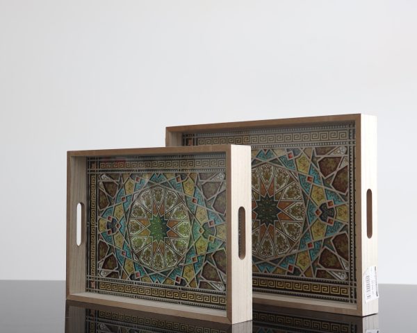 Série de 2 plateaux emboîtables