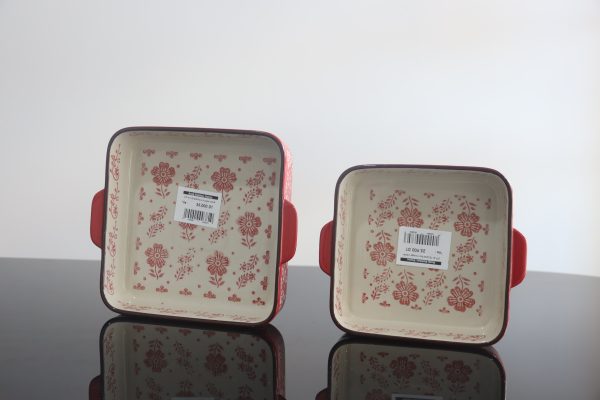 Plat de Four Carré Rouge – Image 2