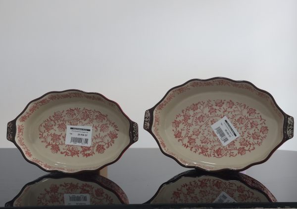 Plat de Four Rouge ovale