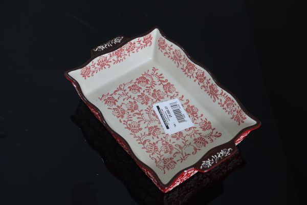 Plat de Four Rectangulaire Rouge – Image 4