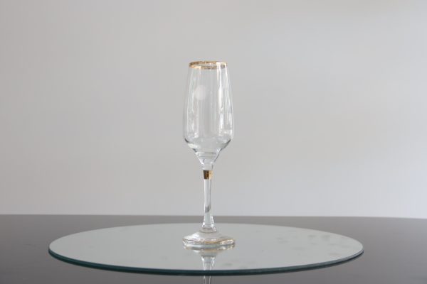 6verres long +carafe doré – Image 2