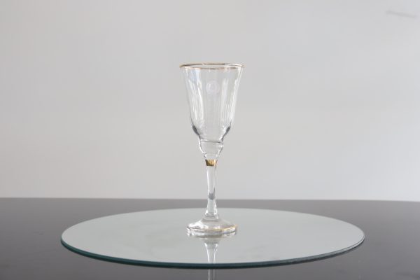 6verres triangulaire, rayure avec bande doré – Image 2