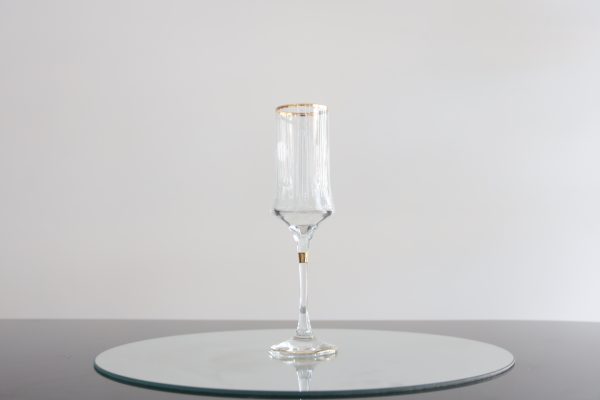6verres triangulaire, rayure avec bande doré – Image 3