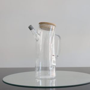 Bouteille d'huile en verre