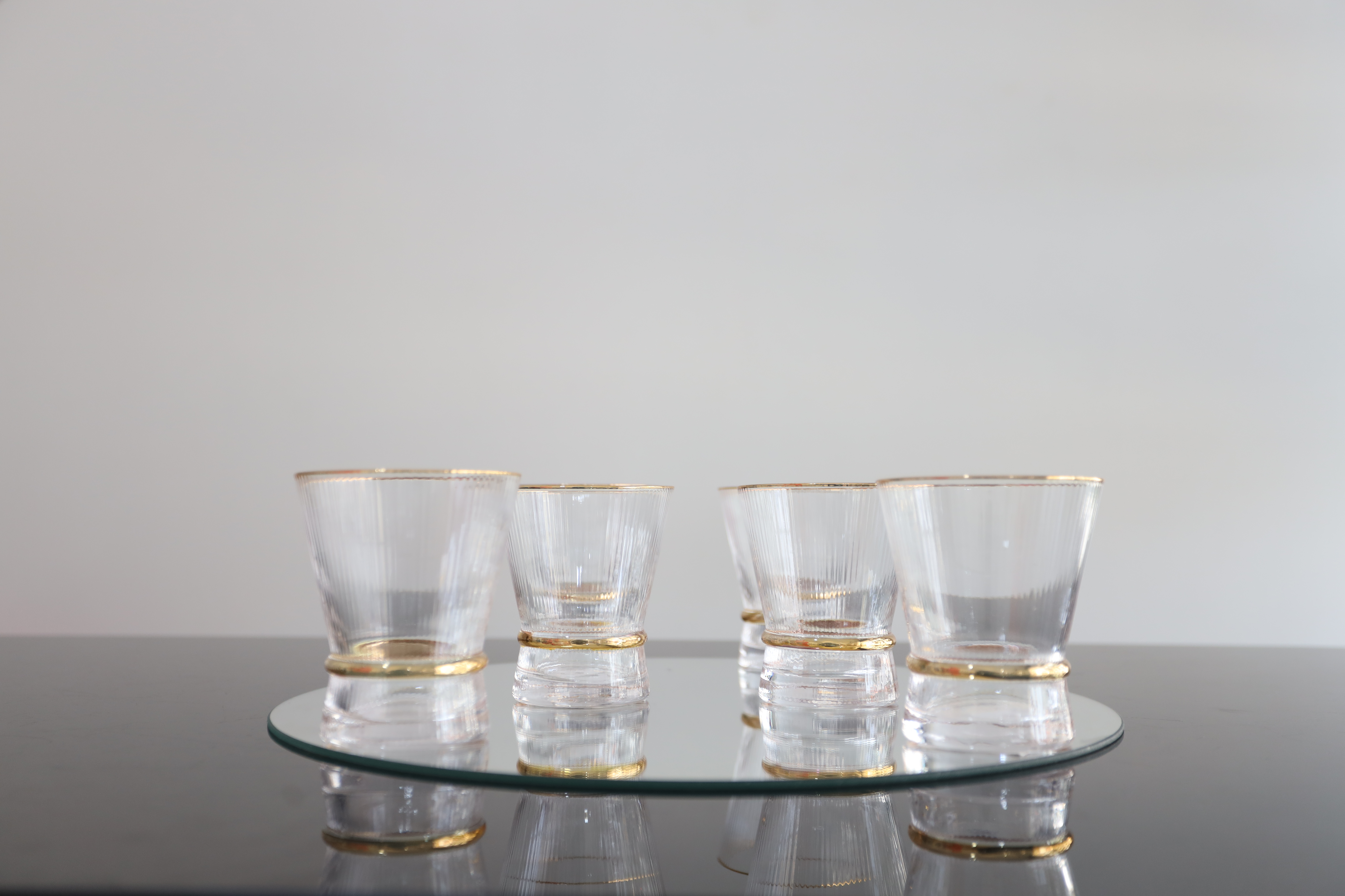 série de 6 tasses en verre