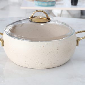 Service granit 9 pièces lavonni (doré+beige)